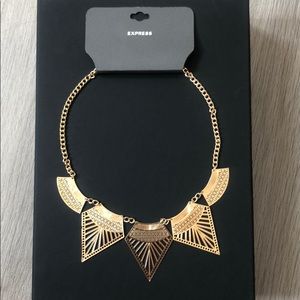 NWT Gold Statement Necklace